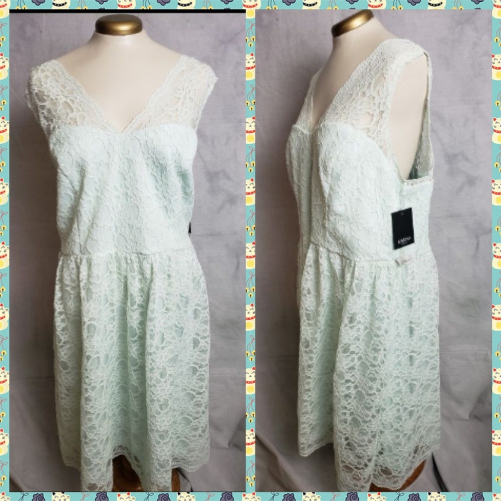 NEW Rockabilly 20W Pale Blue Lace Wedding Dress